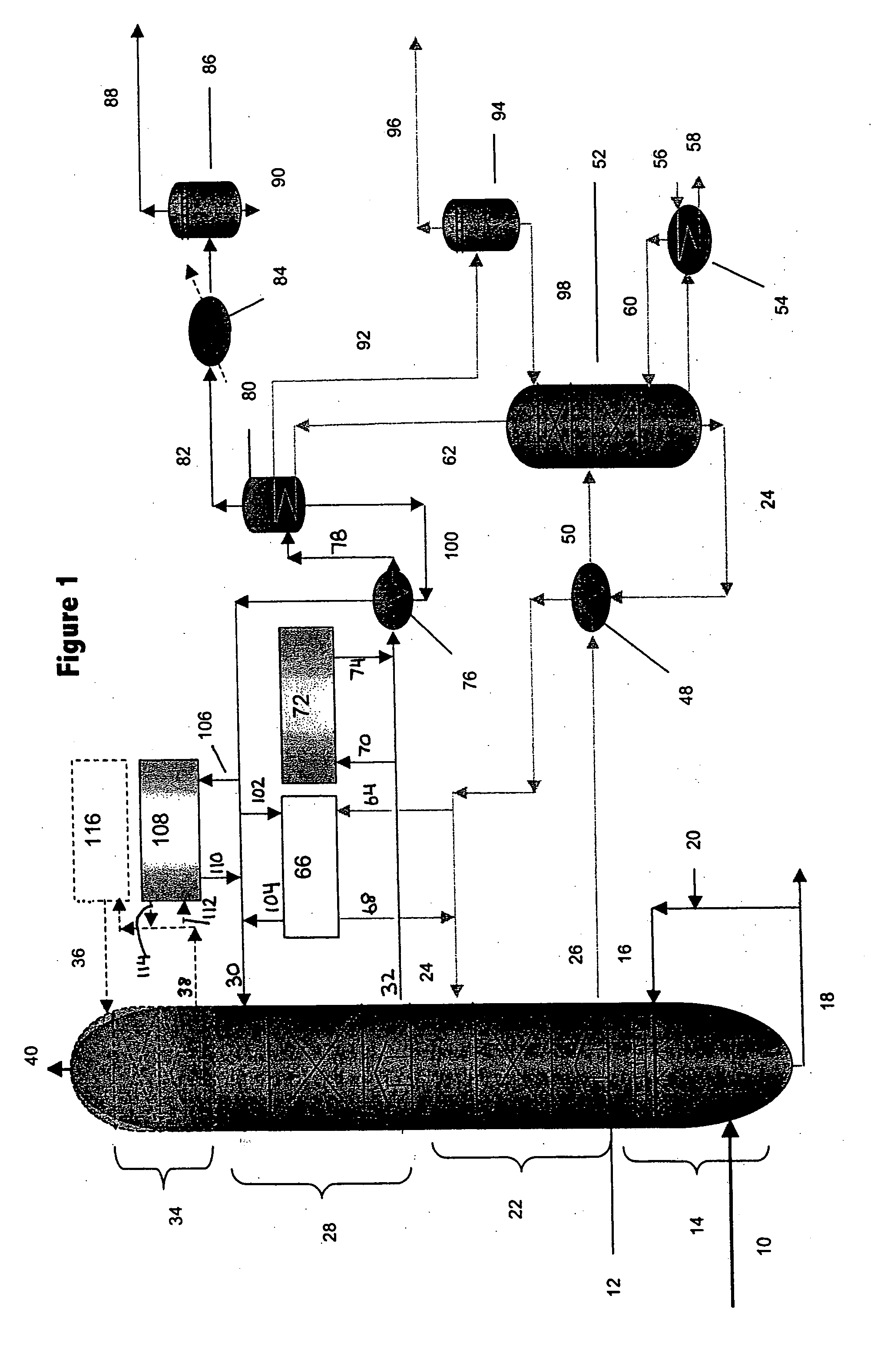 Waste gas treatment process including removal of mercury