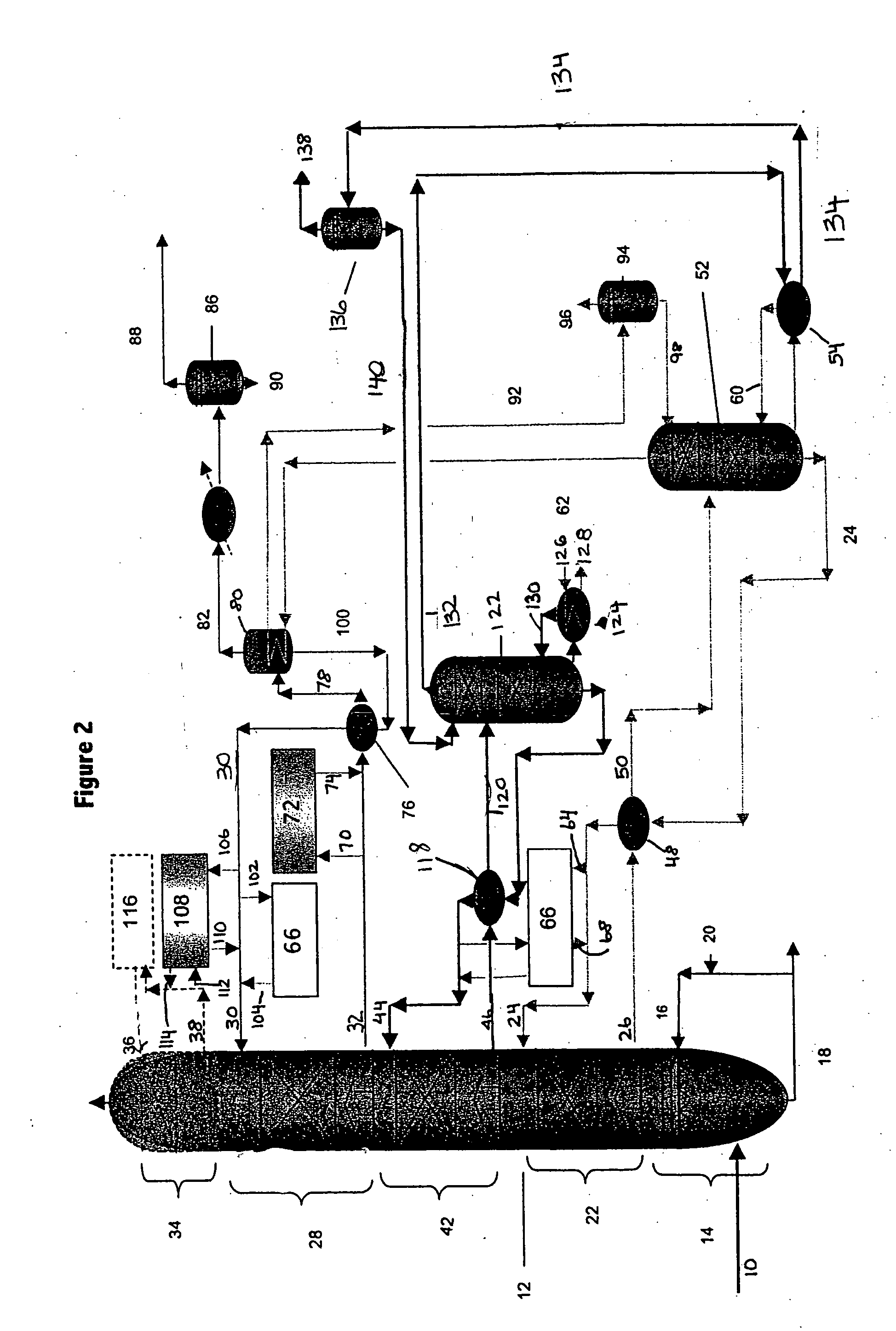 Waste gas treatment process including removal of mercury