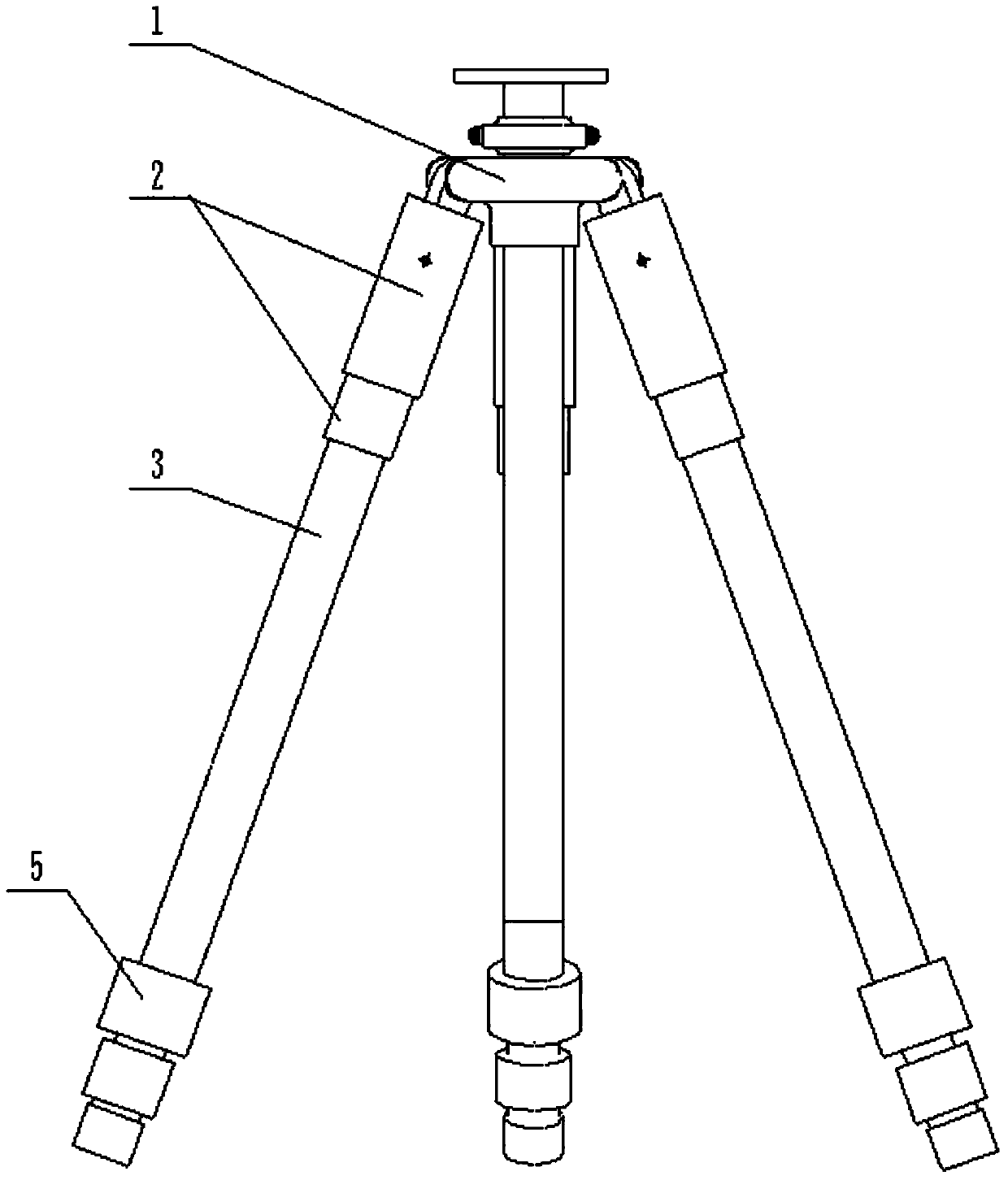 Fine-adjustment level tripod