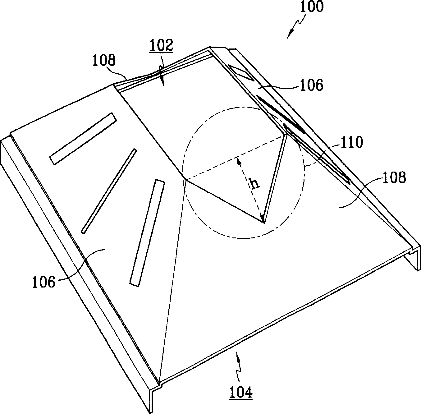 Internal shield and cathode-ray tube containing it