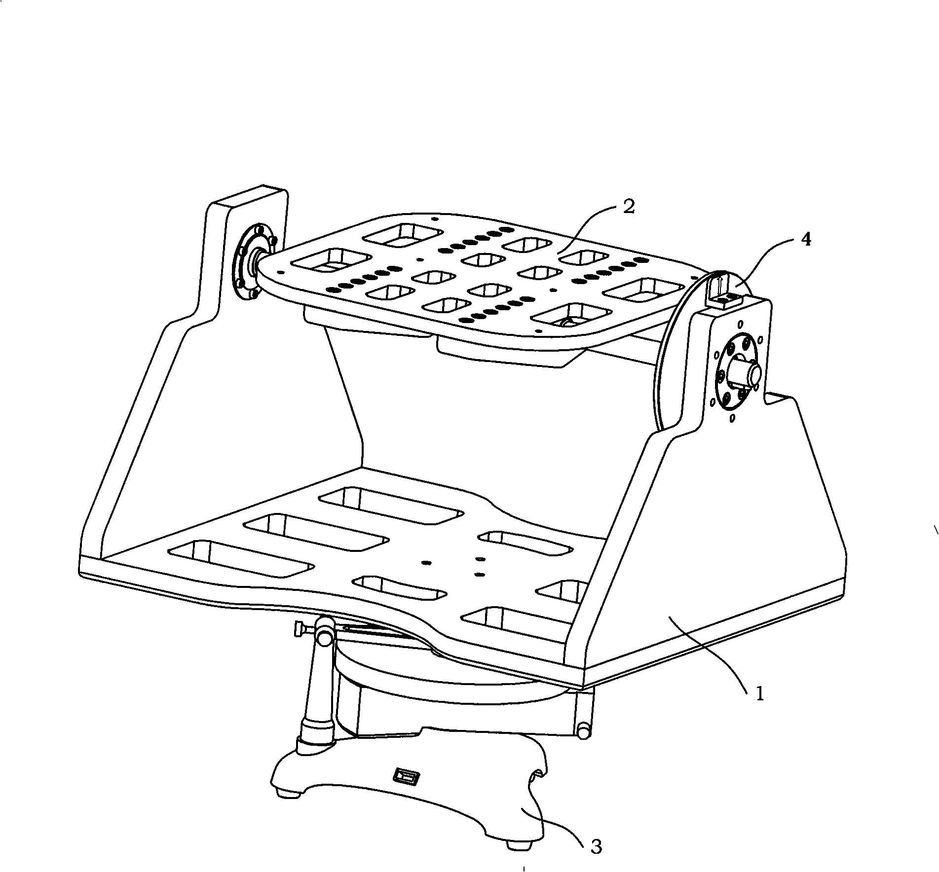 Indexing mechanism of optic fiber gyroscope teaching experiment north seeker