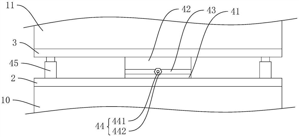 Heat preservation partition plate connecting accessory and construction method thereof