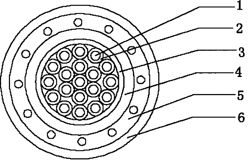 Fireproof control cable and manufacturing method thereof