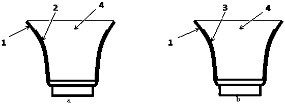 Novel LED heat dissipating lamp shell for daily lighting and production method thereof