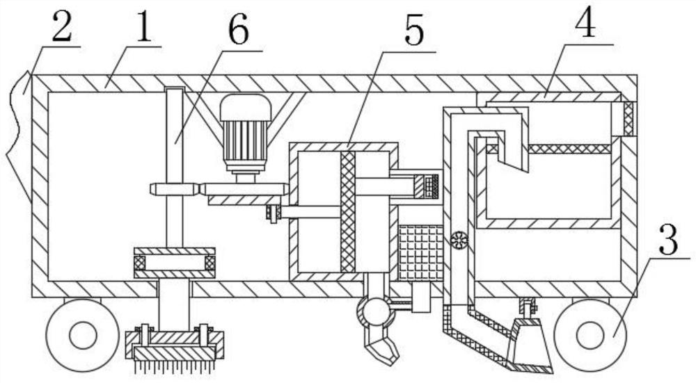 An automatic cleaning and deodorizing device for poultry breeding