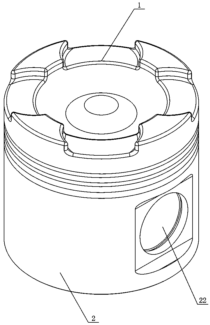 Combined piston