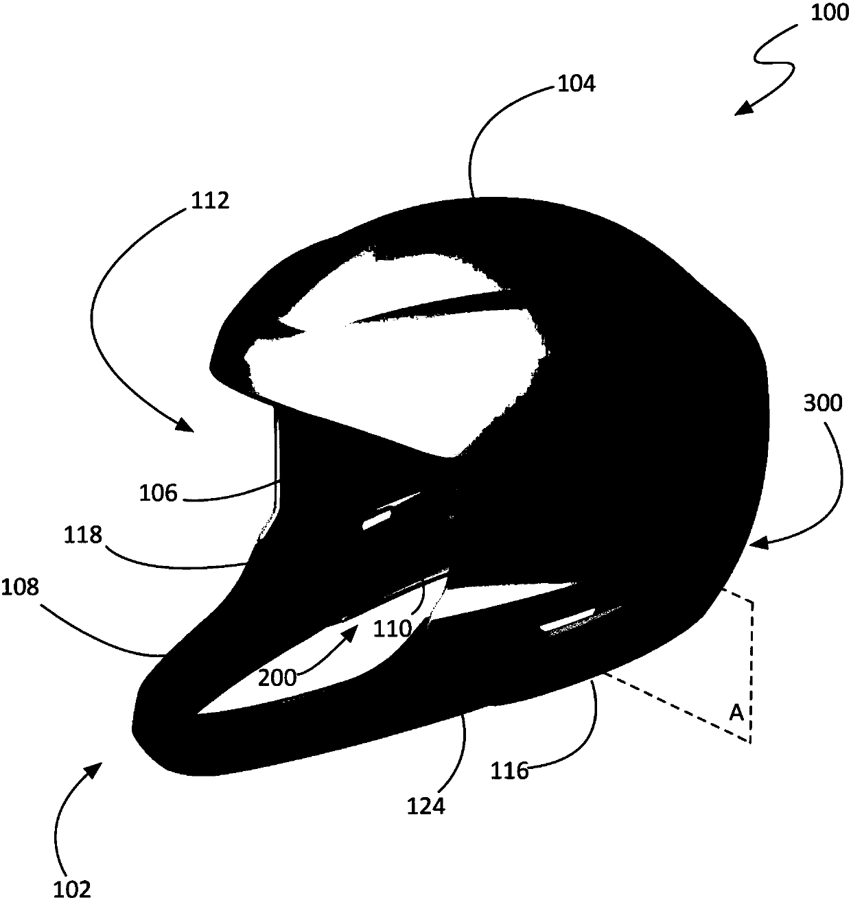 Helmet having a chin bar collar