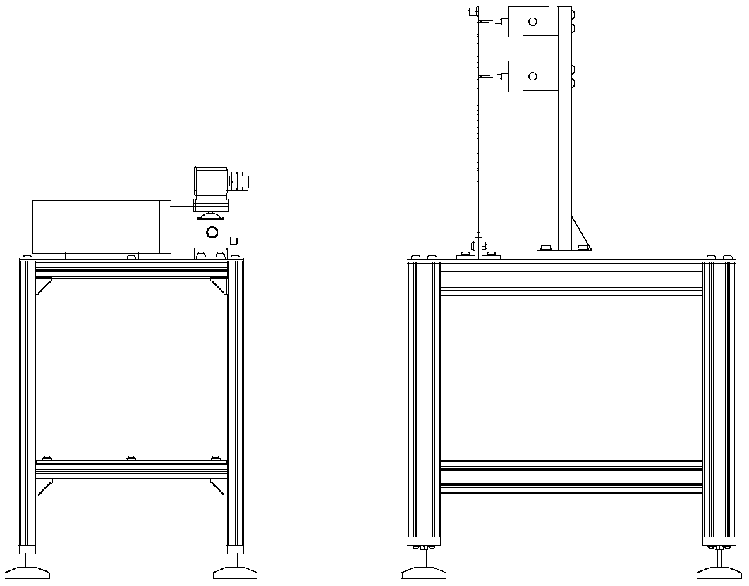 Non-contact device for detecting vibration of aircraft tail and method