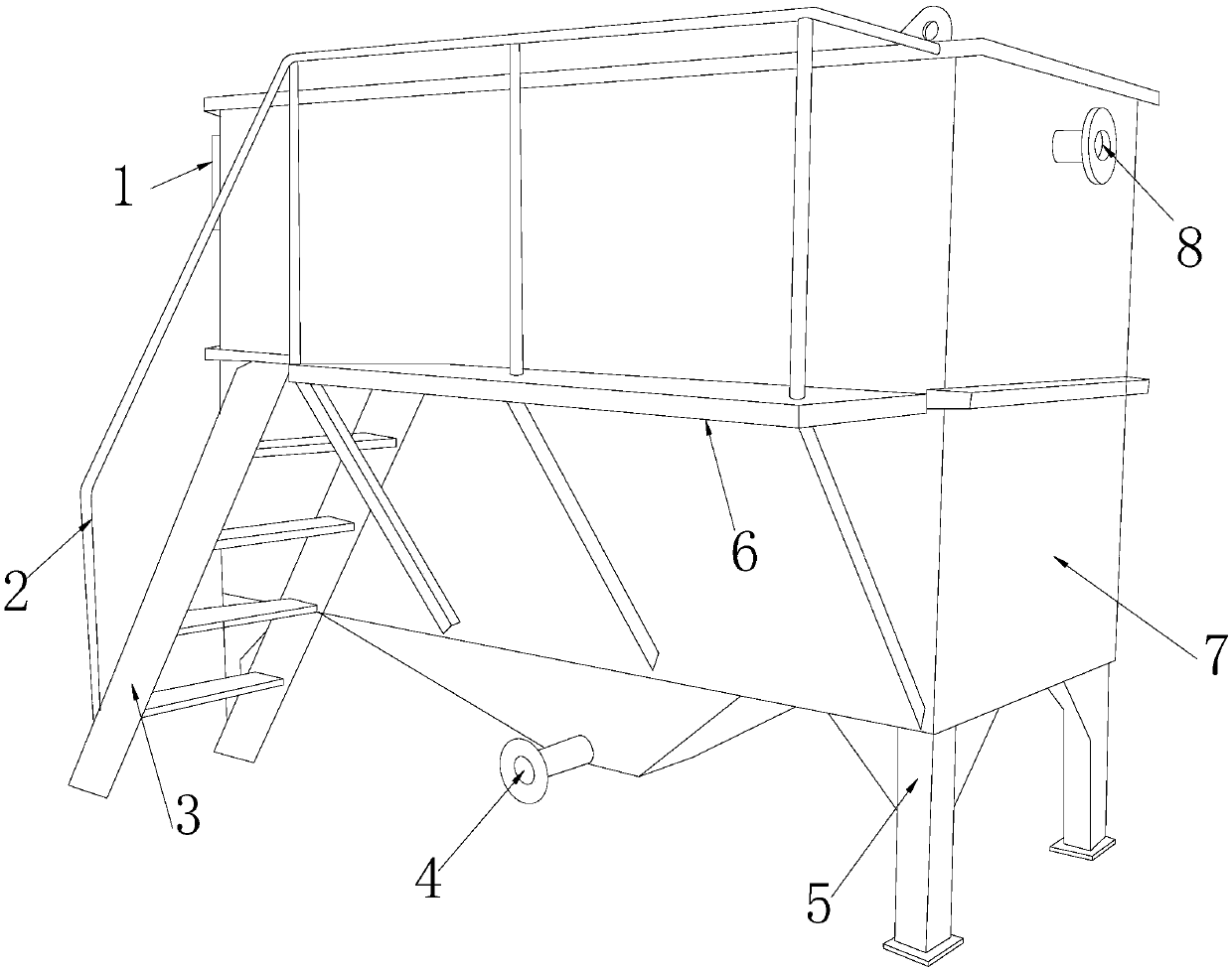 Acid pickling wastewater treater