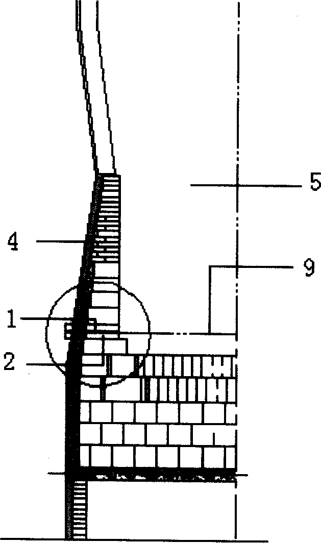 Temperature measuring device of blast furnace crucible and its manufacturing method