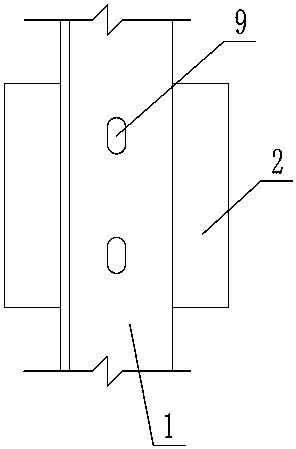 Detachable electric power tunnel cable safety supporting device