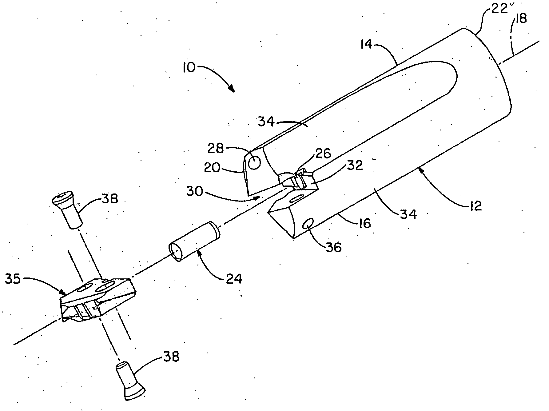 Spade drill insert having helical margins