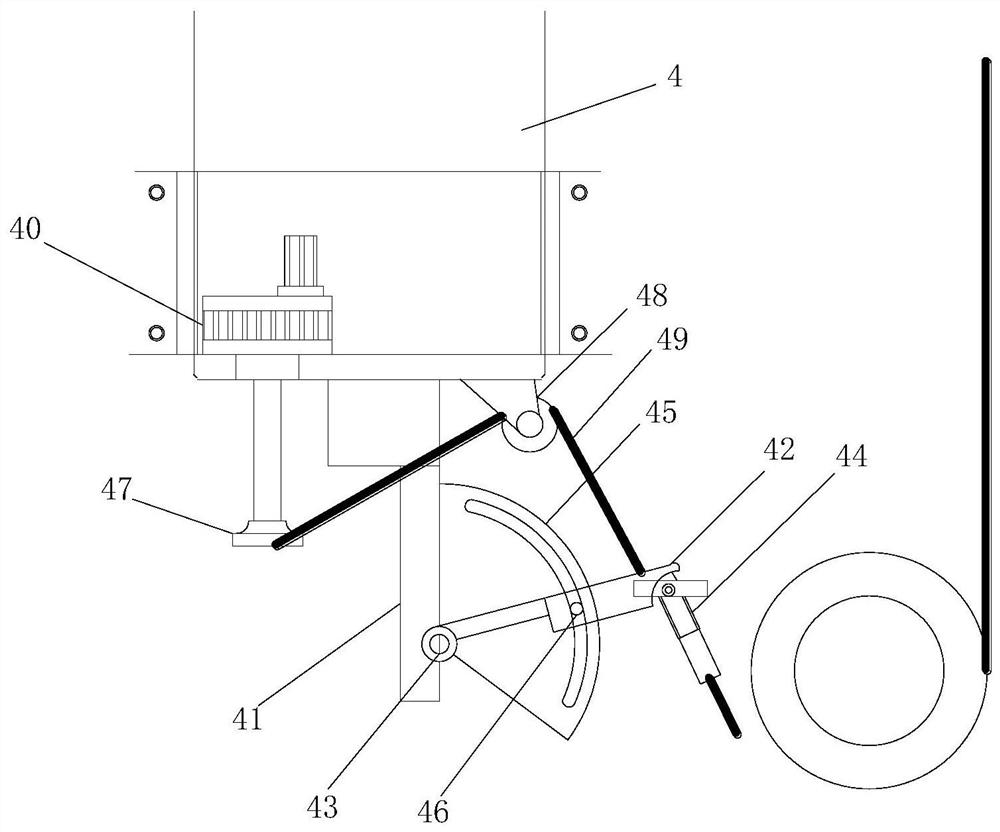 A leveling and pasting device for tax bills of transportation enterprises