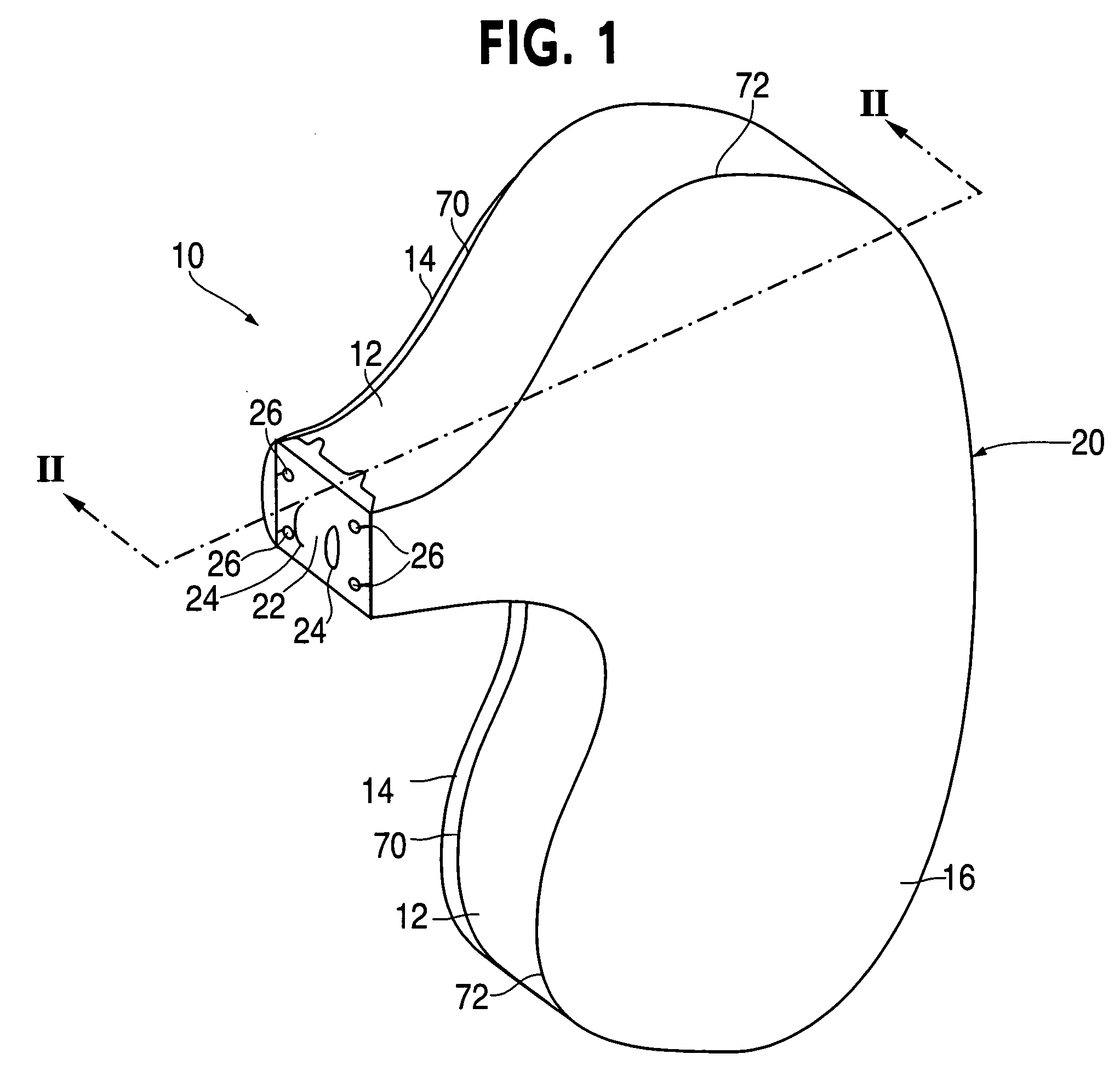 Passenger airbag with a diffuser