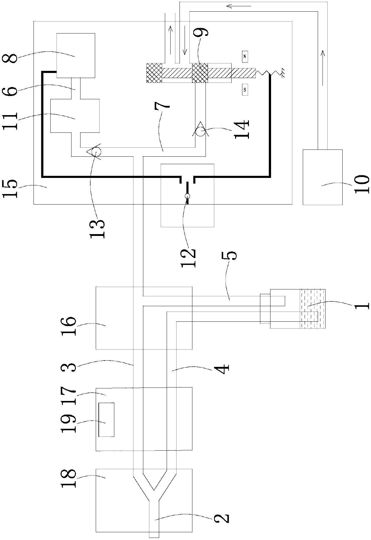 Endoscope water-air supply system