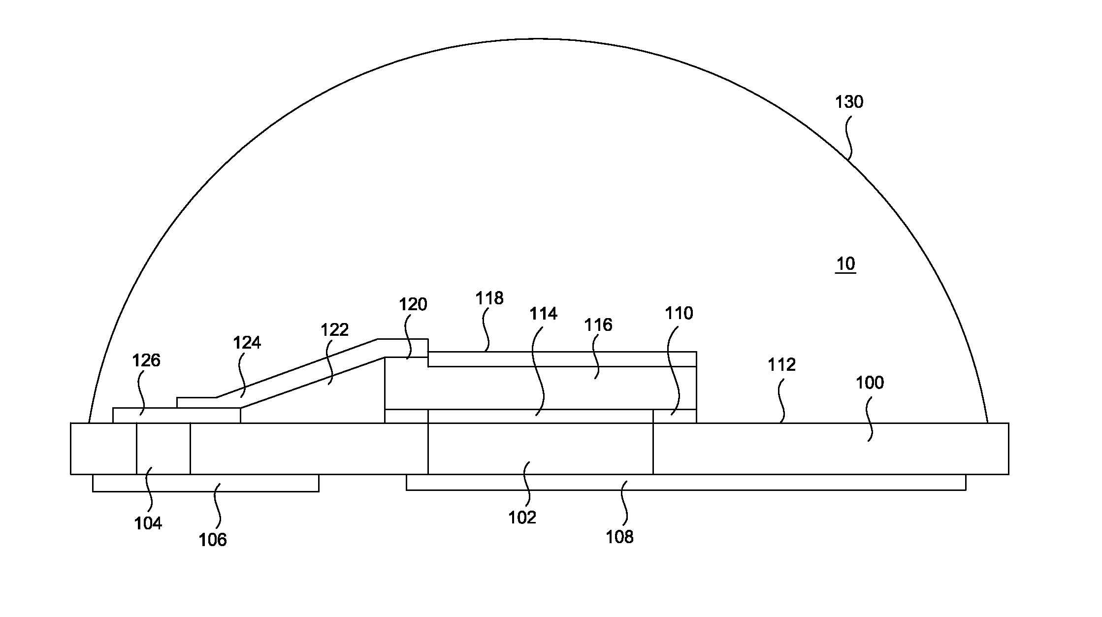 LED Package with Slanting Structure and Method of the Same