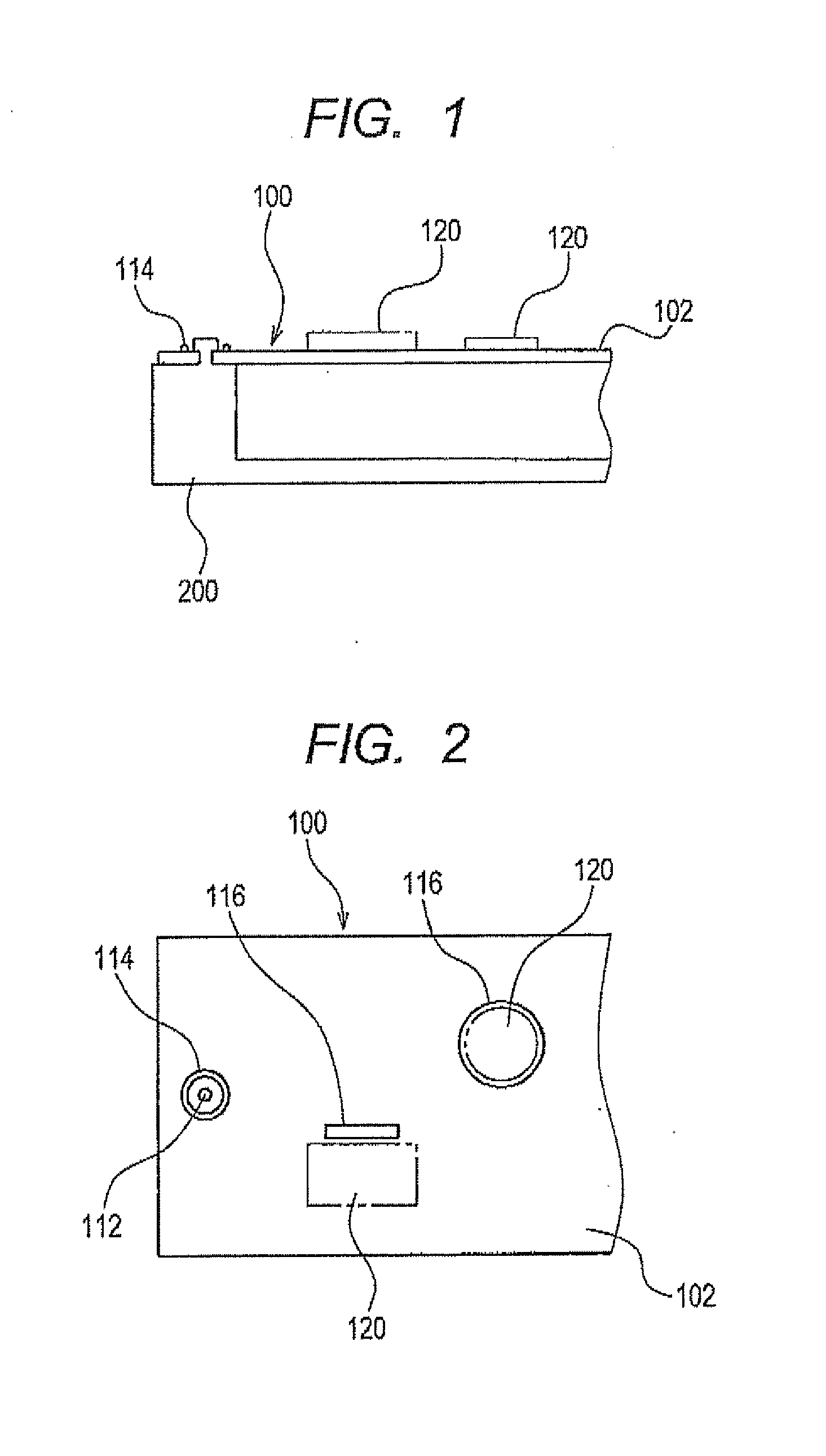 Circuit board to be attached to support through thermoplastic staking