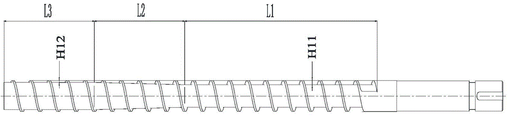 Injection molding machine and glue melting threaded rod thereof