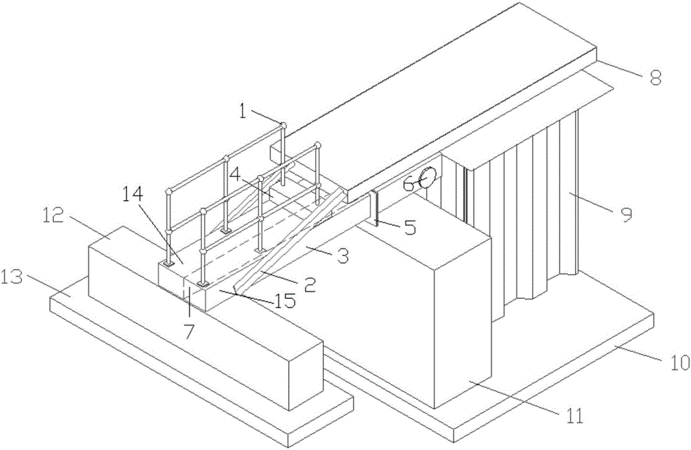 Special channel-type multifunctional pipe box for marine modular drilling machine