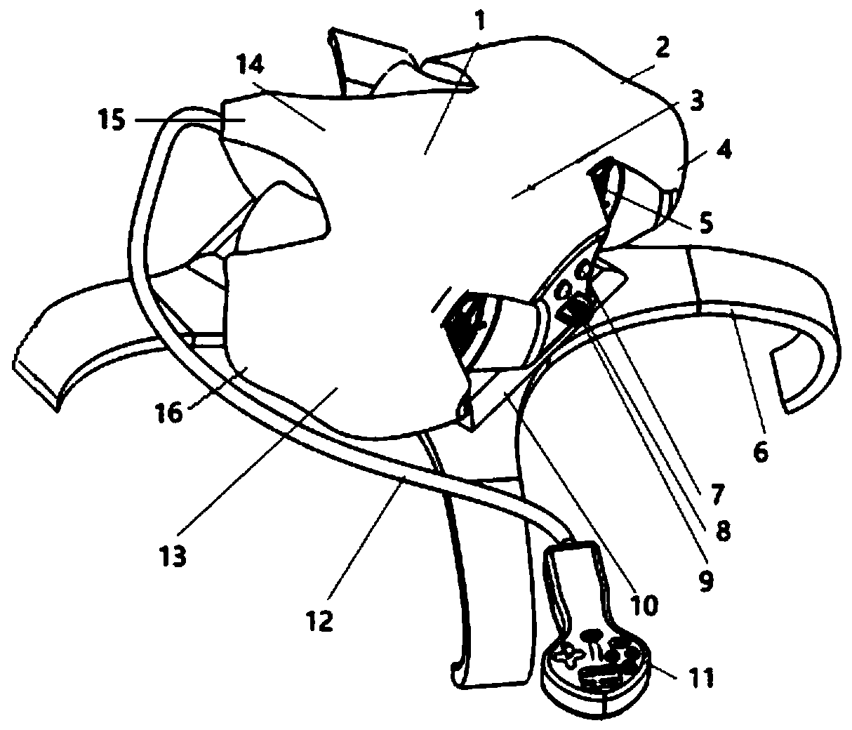 Backpack intelligent underwater human body propeller