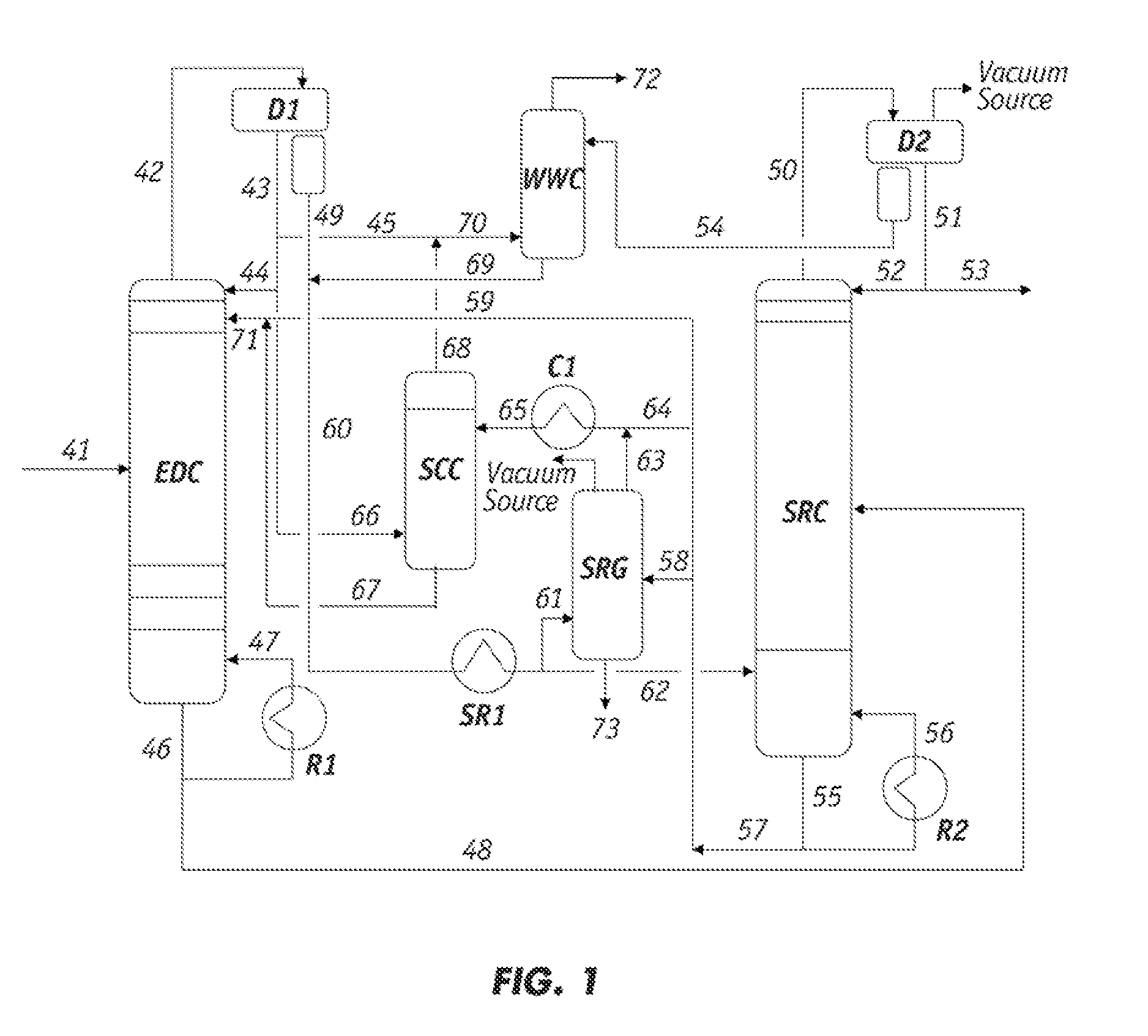 Methods for regeneration of solvents for extractive processes