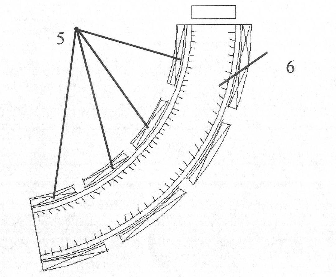 Method for magnetic filtration of strip-sectional vacuum cathodic arc plasma