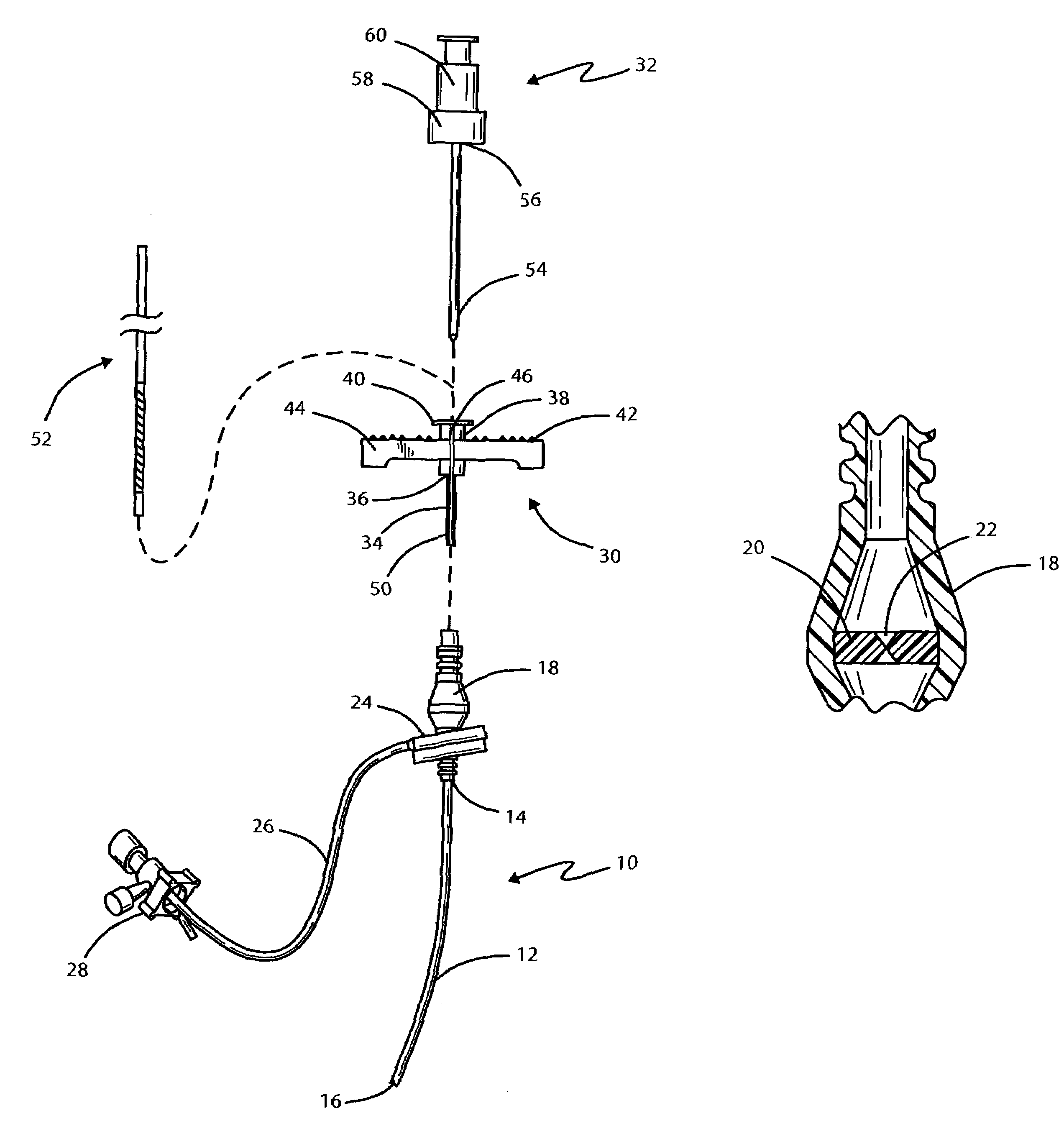 Lead insertion tool for hemostatic introducer system