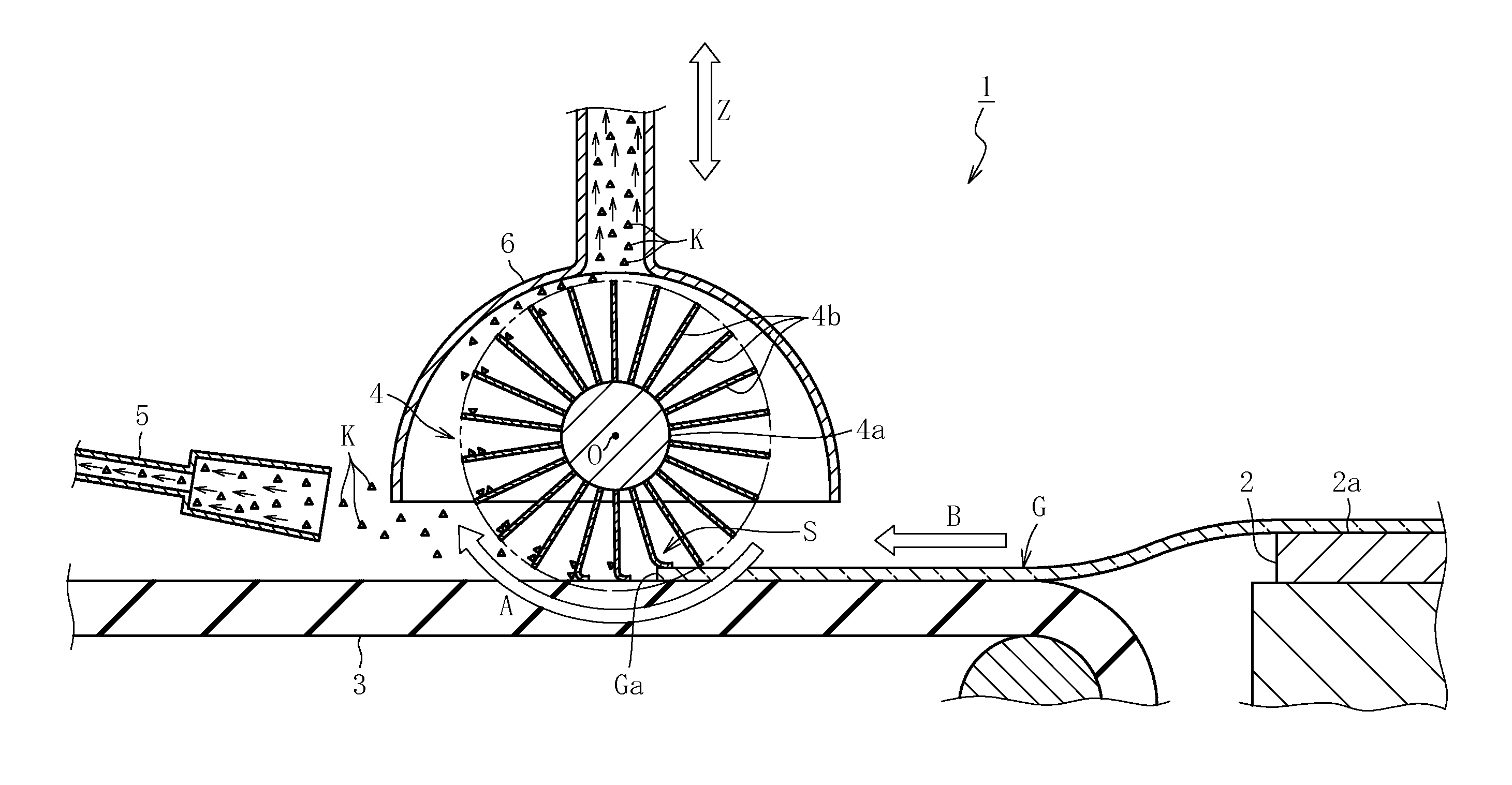 Initial crack formation device, and formation method