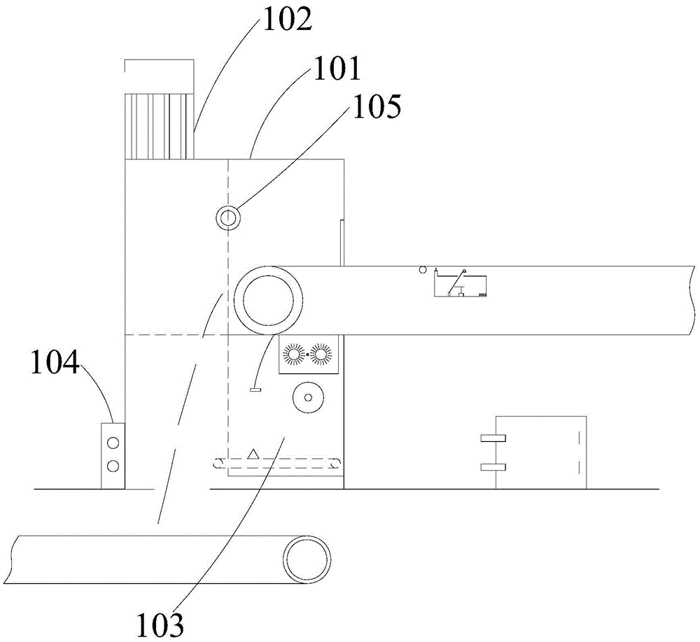 Belt cleaning dedusting machine set