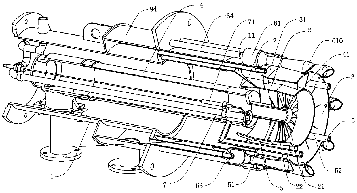 Smoke internal circulation low-nitrogen gas combustor