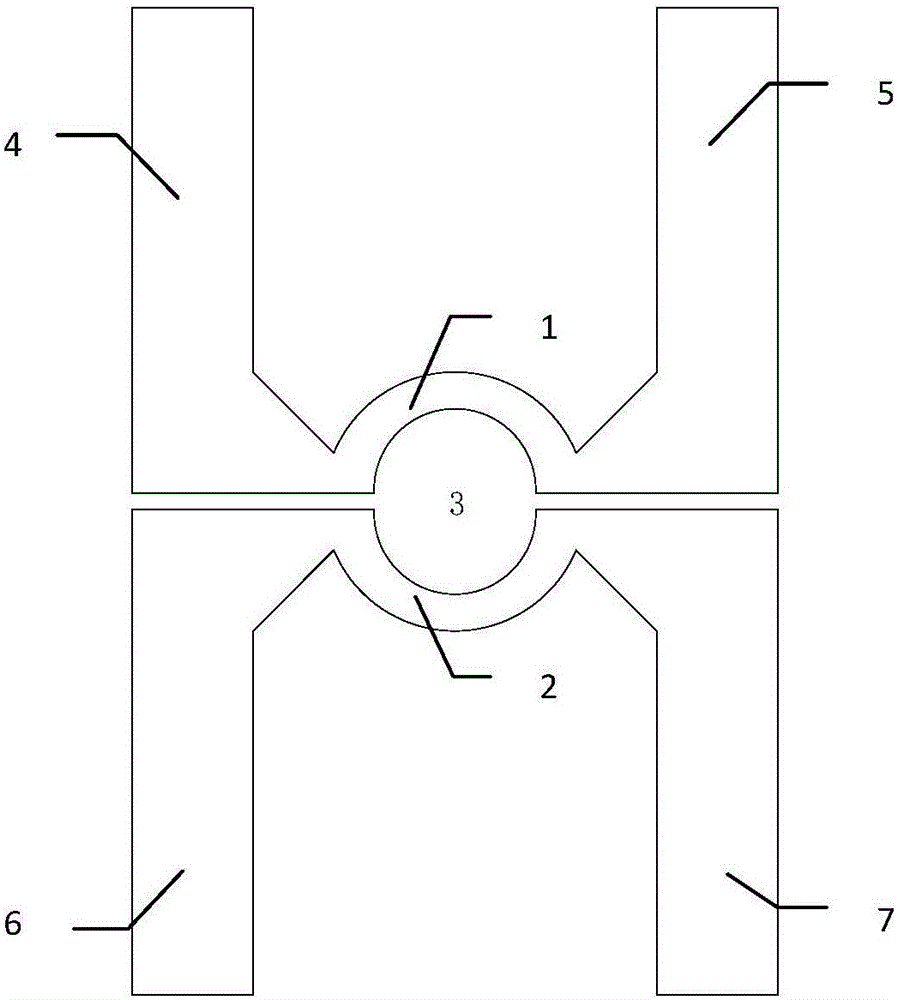 Double-M-shaped electric heating device for multicore fiber fusion