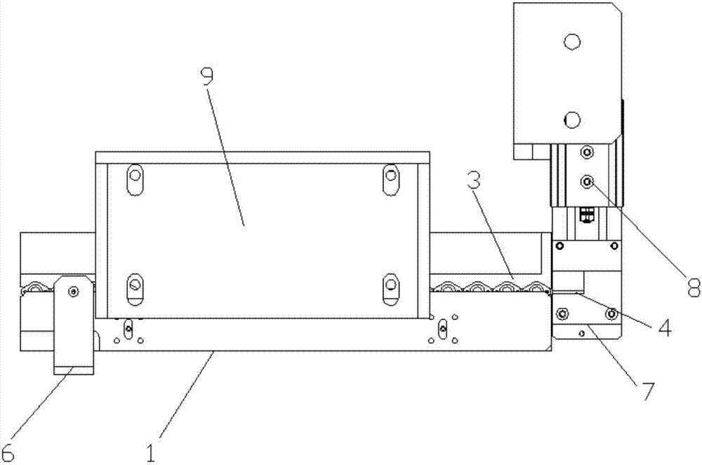 Flexible conductive adhesive horizontal vibration conveying device