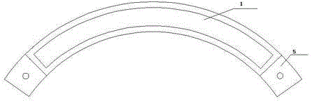 Anchoring split arch bridge type protection slope structure and method for constructing and paving same