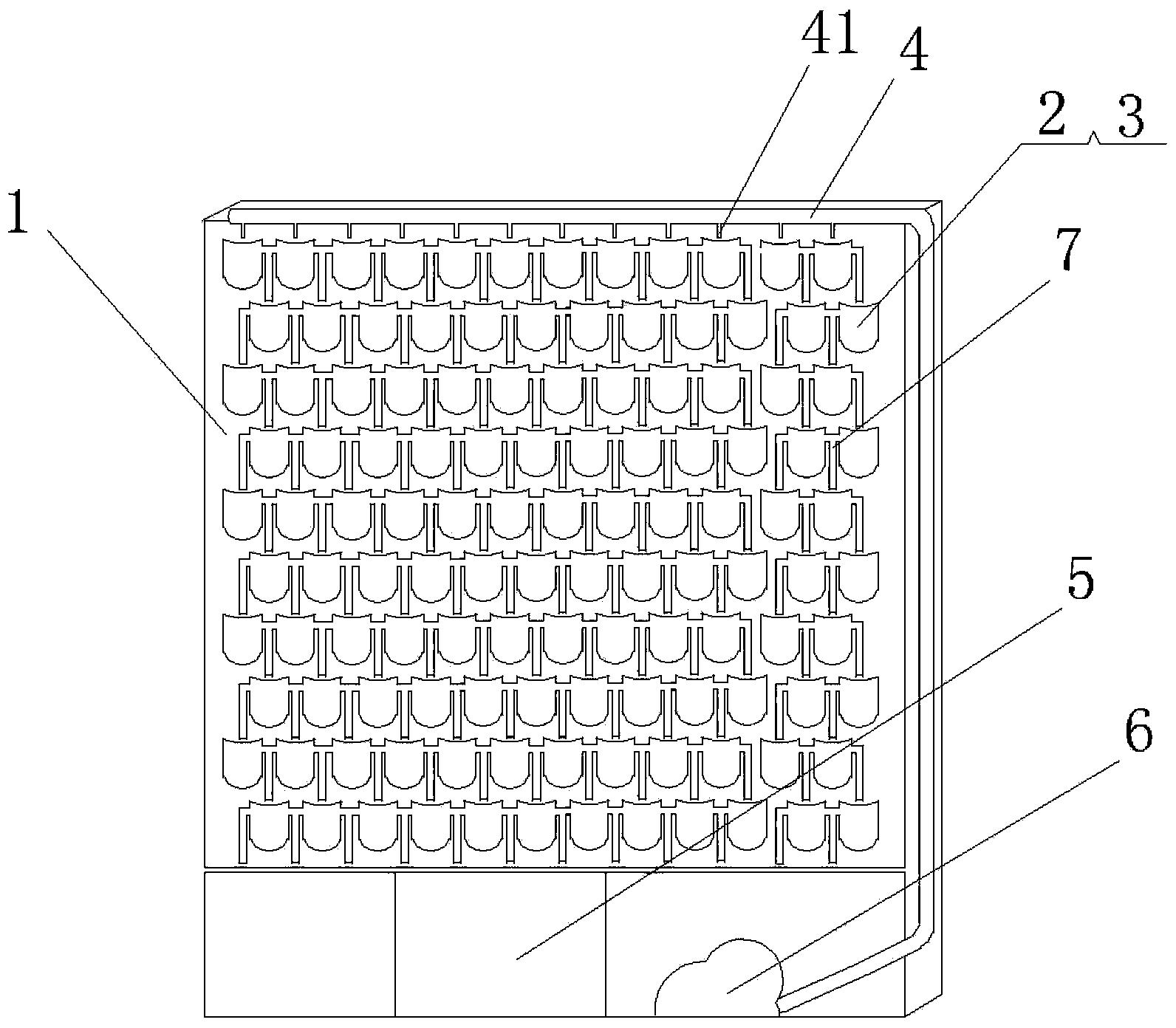 Vertical wall body greening method and plant curtain wall formed by using same