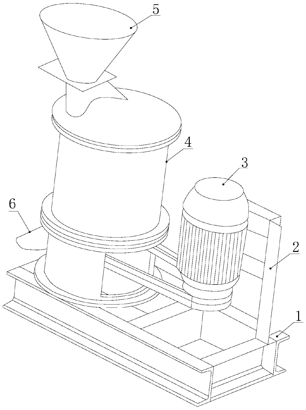 Rice husking machine for agricultural machinery