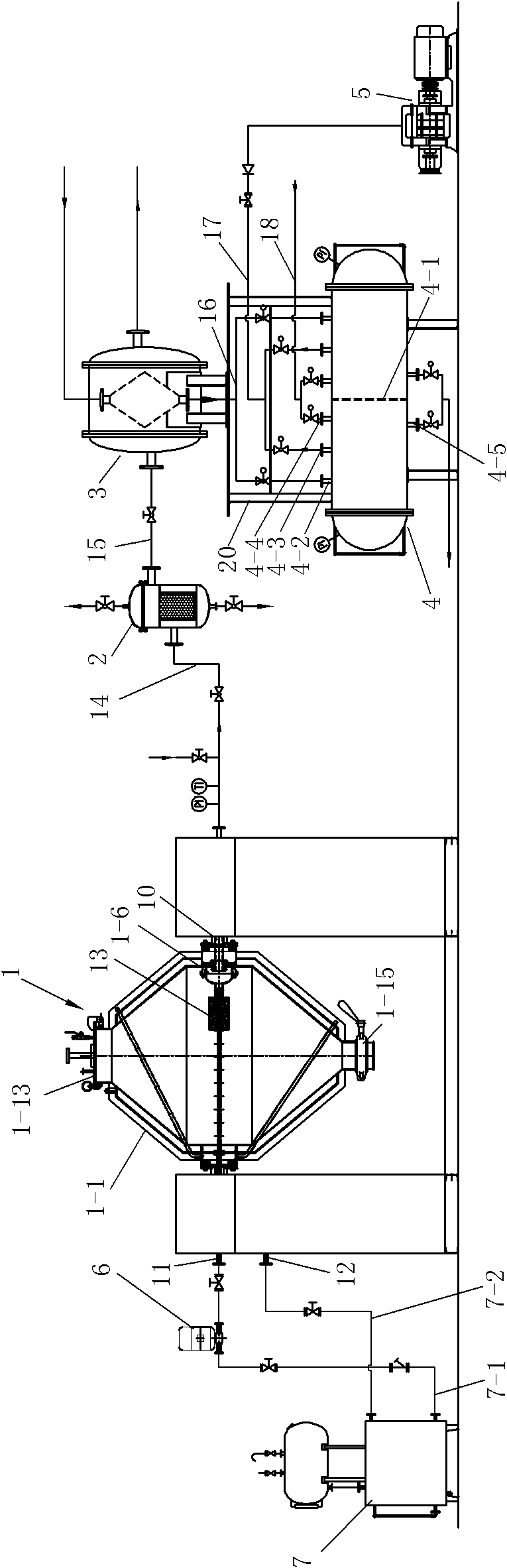 Biconical rotary vacuum drying system