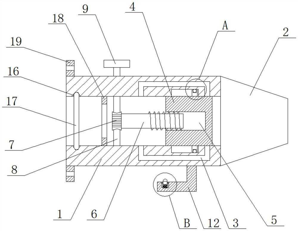 Fire extinguishing agent spray head for gas fire extinguishing system