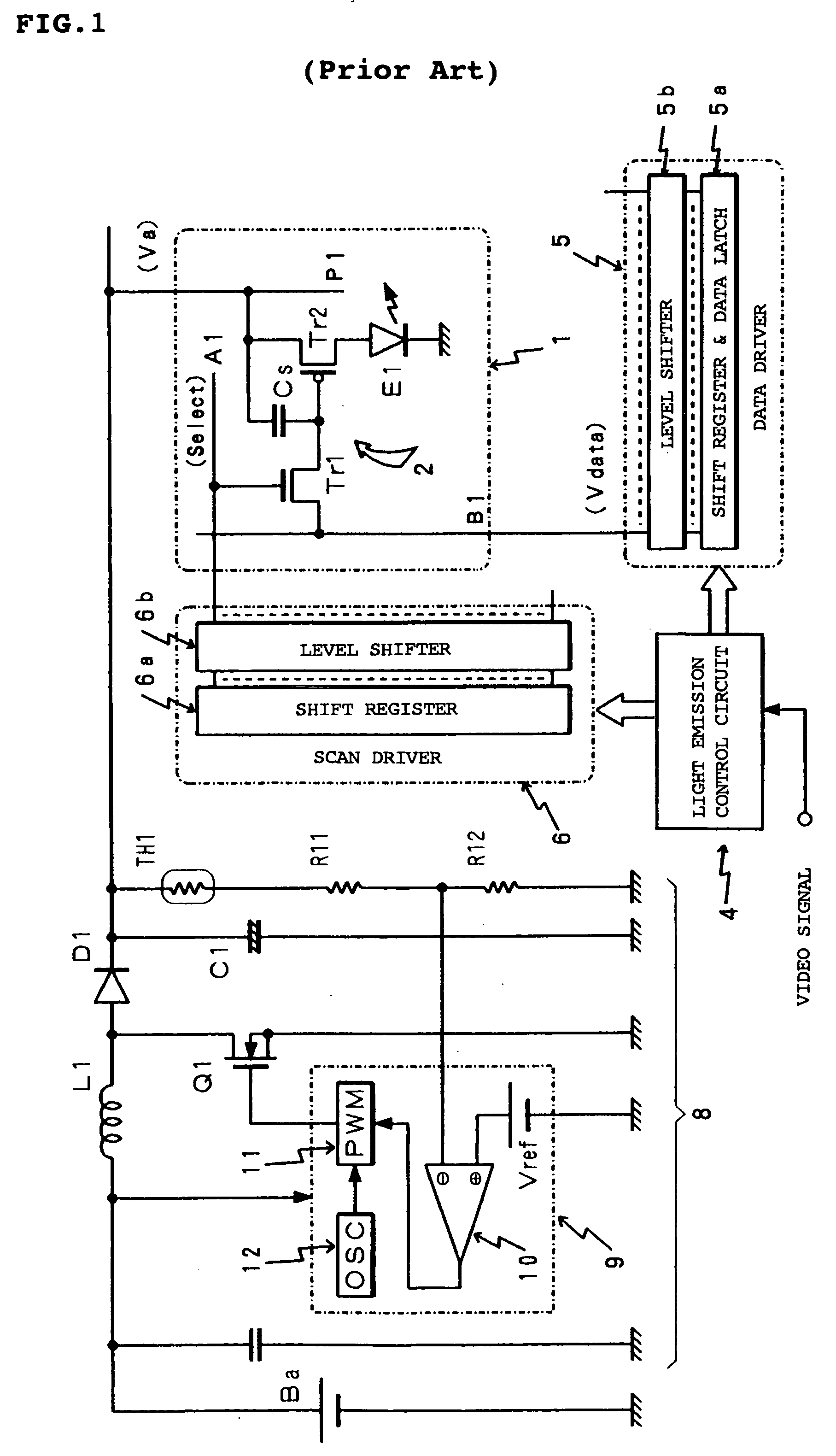 Drive device and drive method of light emitting display panel