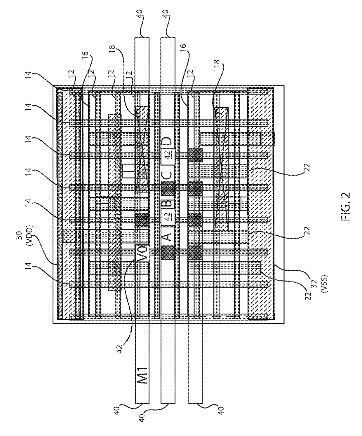 Standard cell architecture with at least one gate contact over an active area