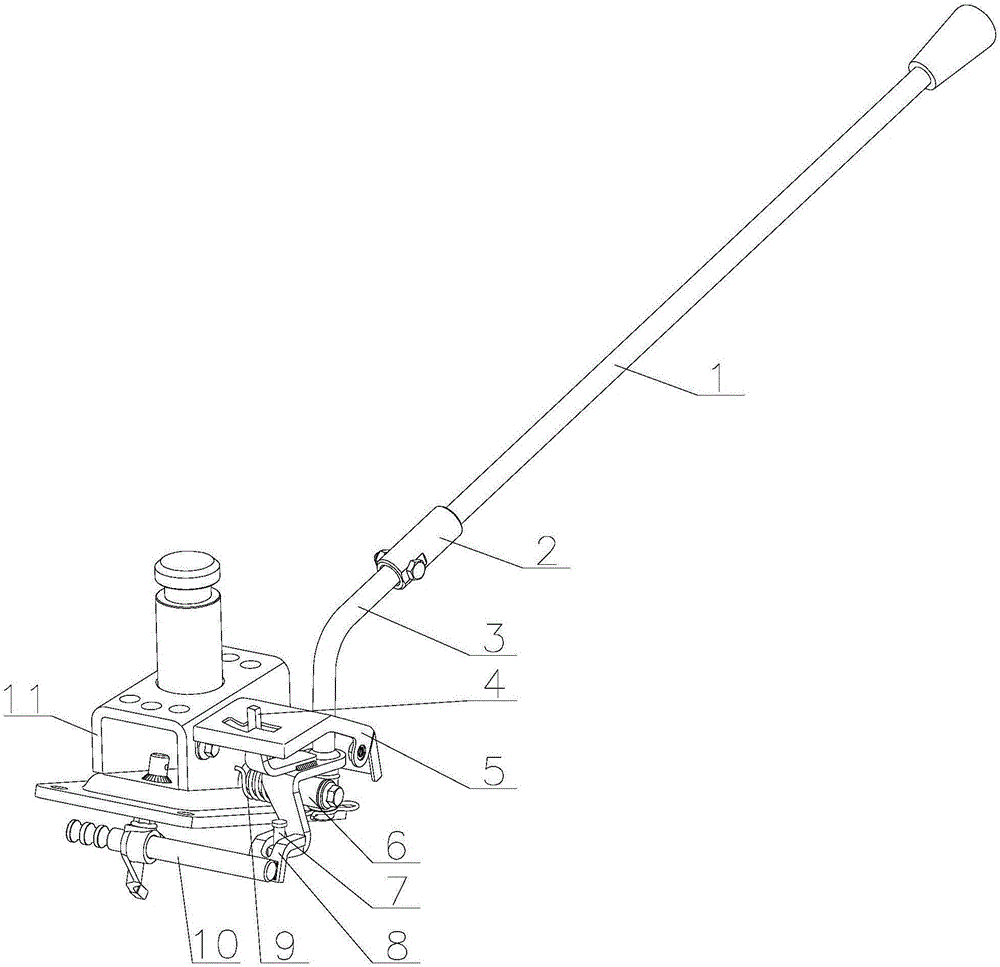 Limiting type gear shifting mechanism and transmission thereof