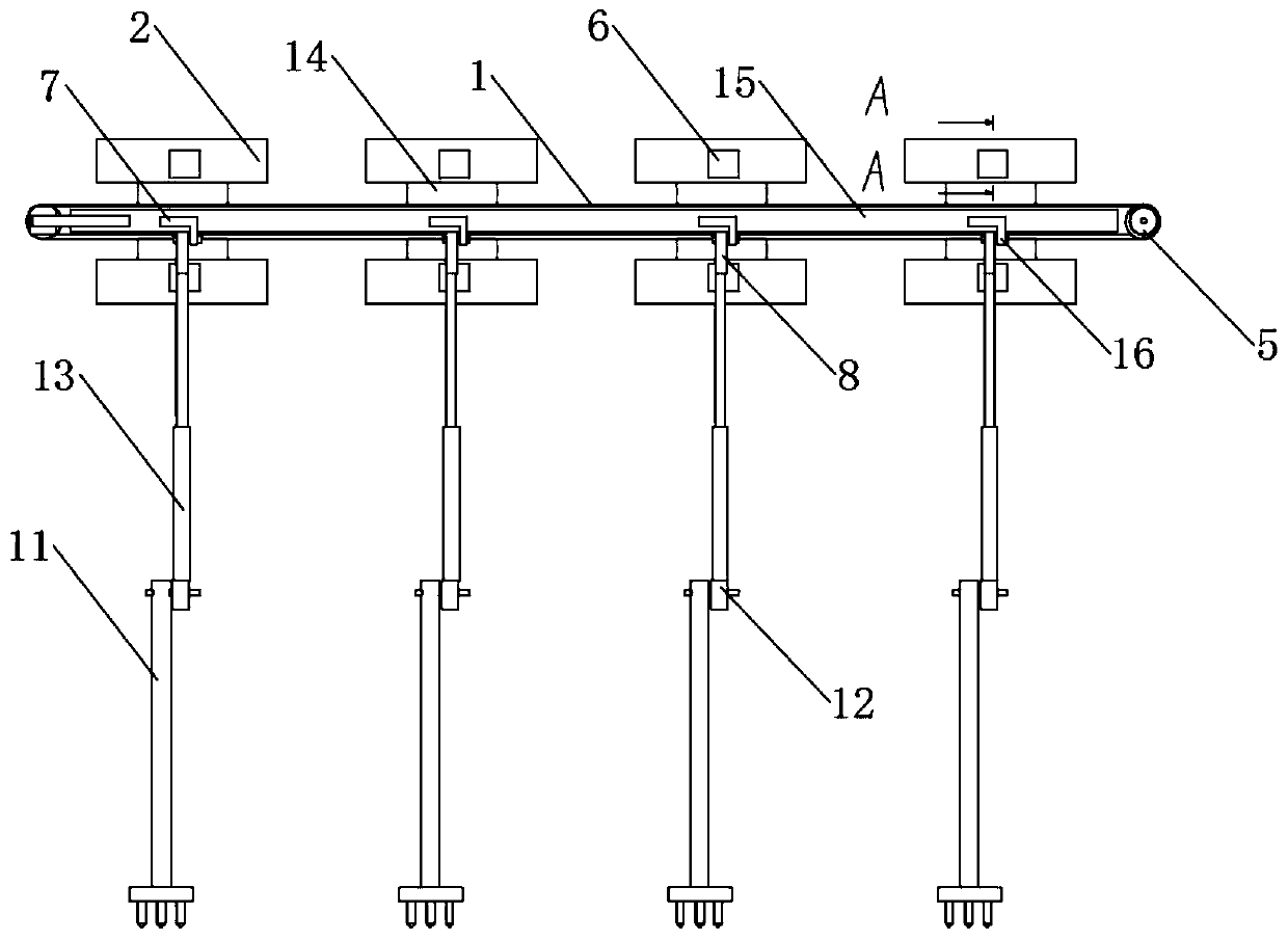 Precast slab rail transferring device for large-scale bridge construction