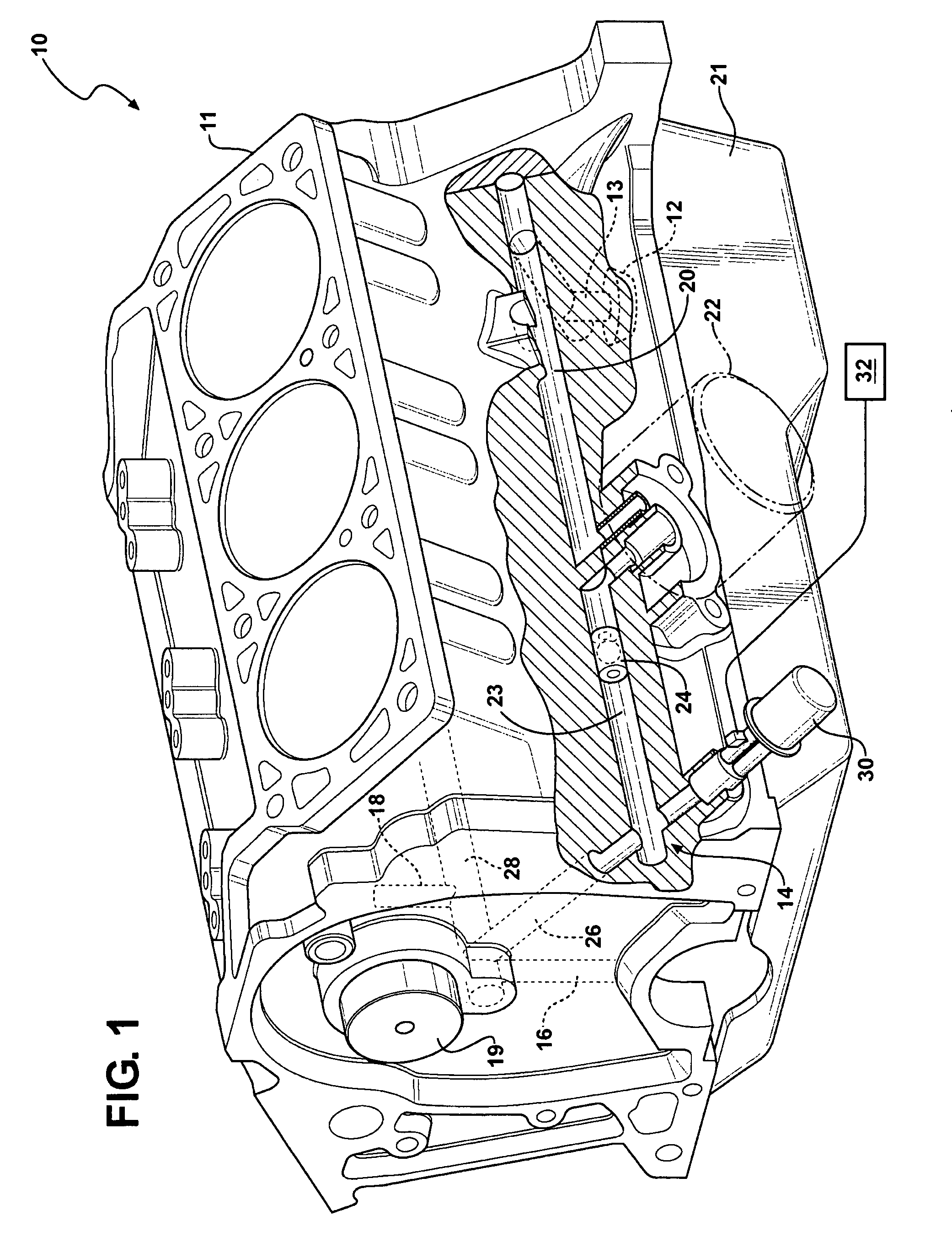 Method of oil pressure control in an engine