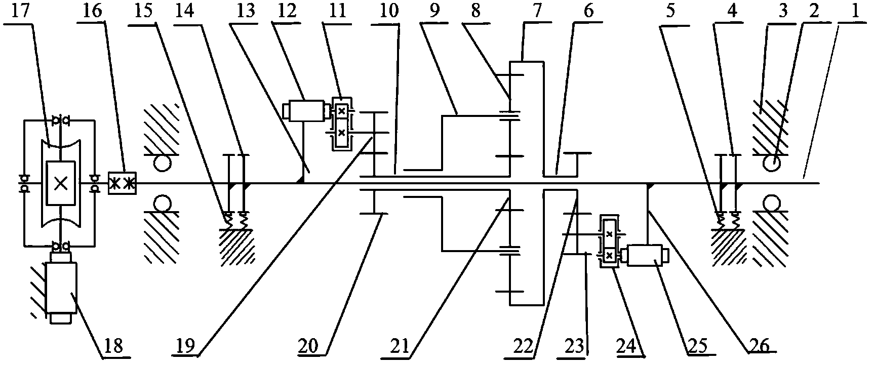 Reversal method teaching tool of epicyclic gear train