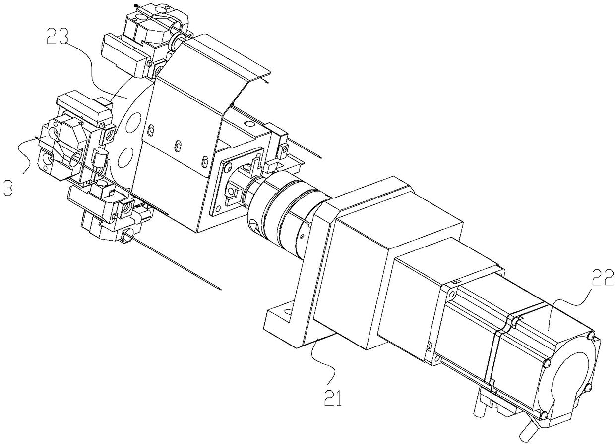 Automatic riveting machine matched wiring mechanism and wiring method