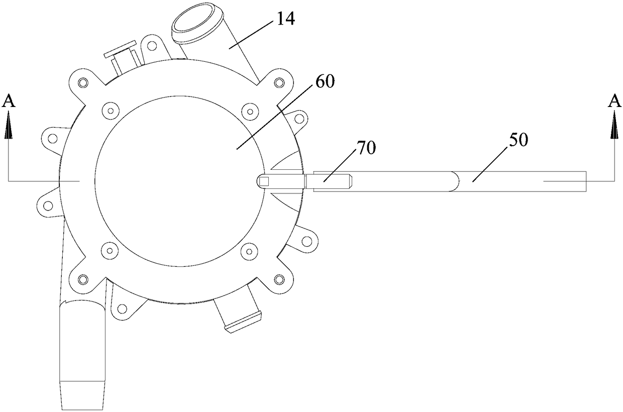 Material cleaning device and cooking appliance