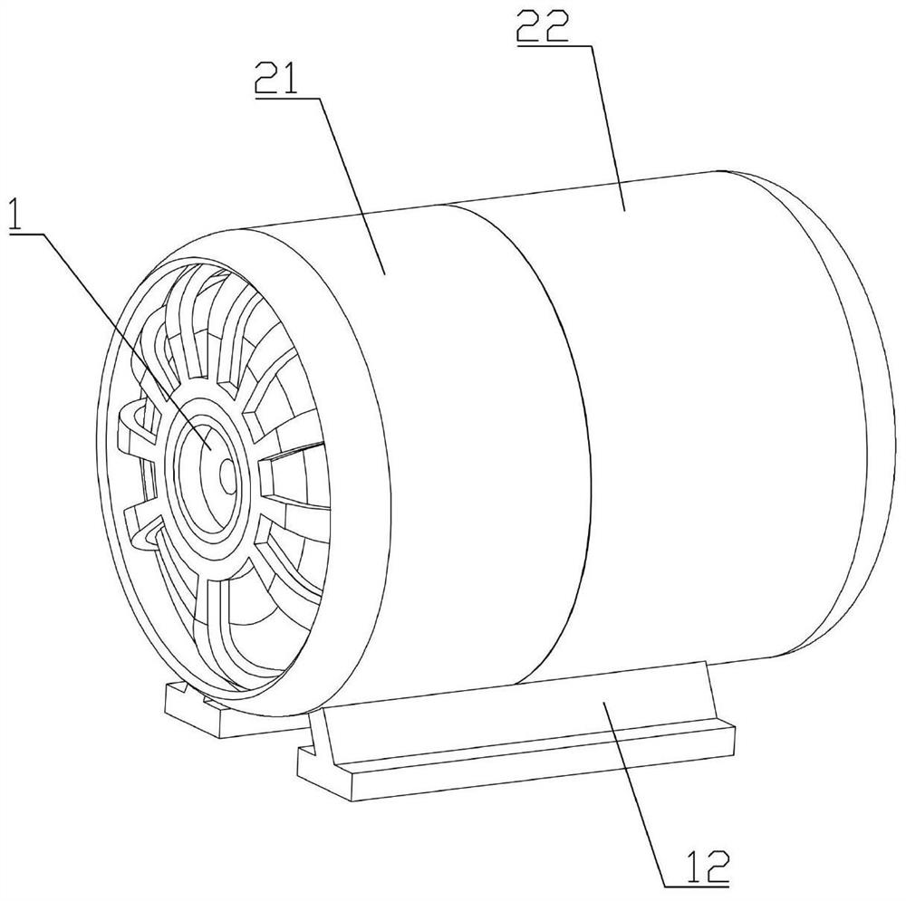 A contact cooling motor