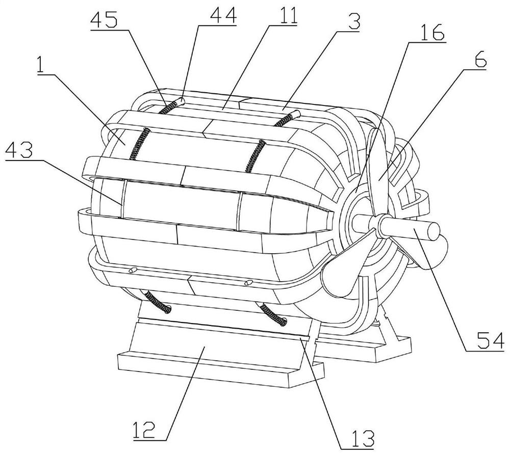 A contact cooling motor