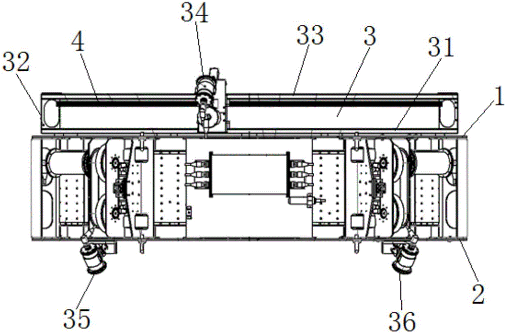 Encircling marine organism clearing robot used for outer surface of undersea steel structure pipeline