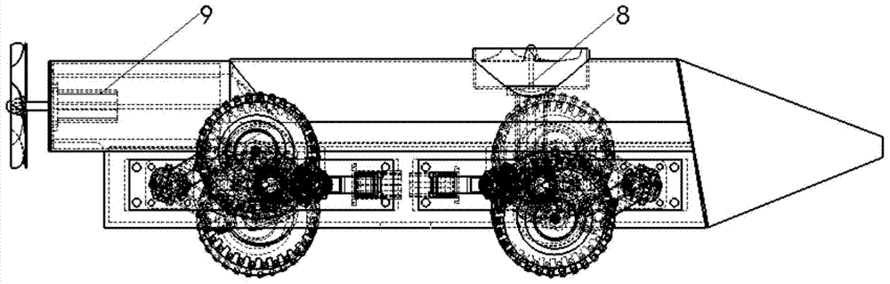 Wheel-leg compound parallel leg mechanism and underwater robot