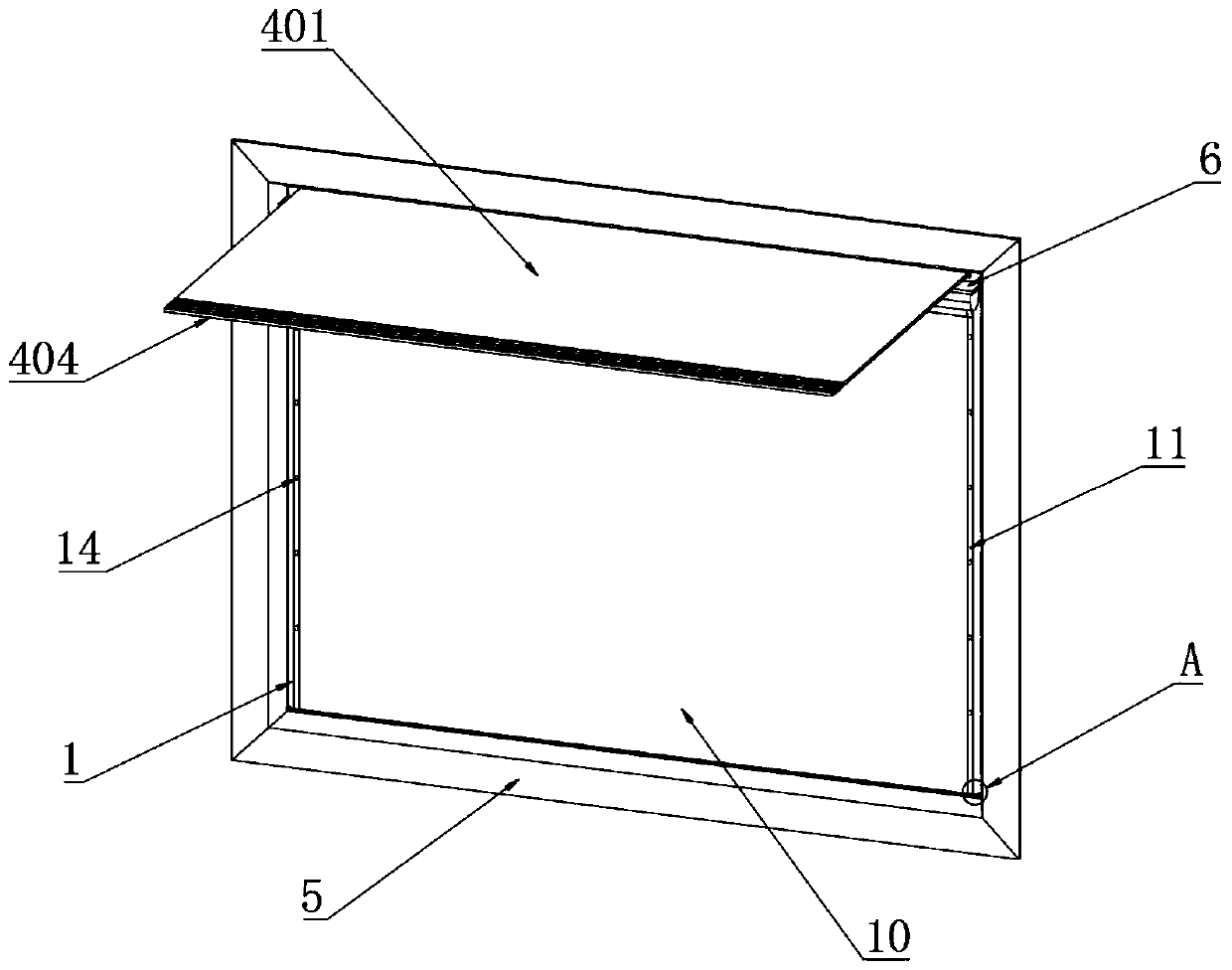 An environmentally friendly aluminum alloy door and window with high-efficiency waterproof performance